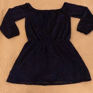 Lilly Pulitzer Navy Dress Romper Size Small